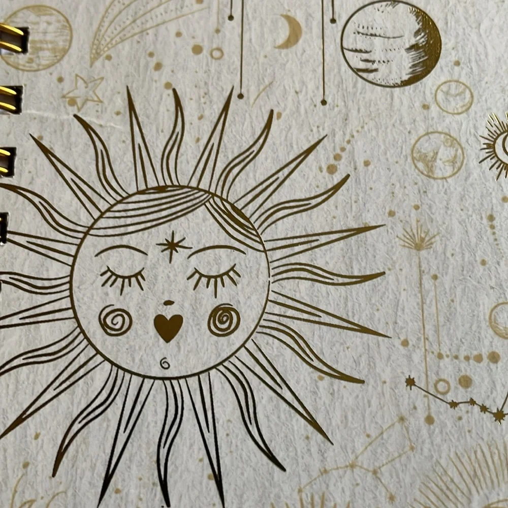 Journals Set 2 Celestial Sun Moon & Kind Capable Diary Notebook Ruled Lined NEW